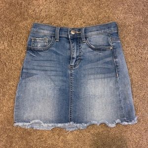 Tilly’s denim skirt